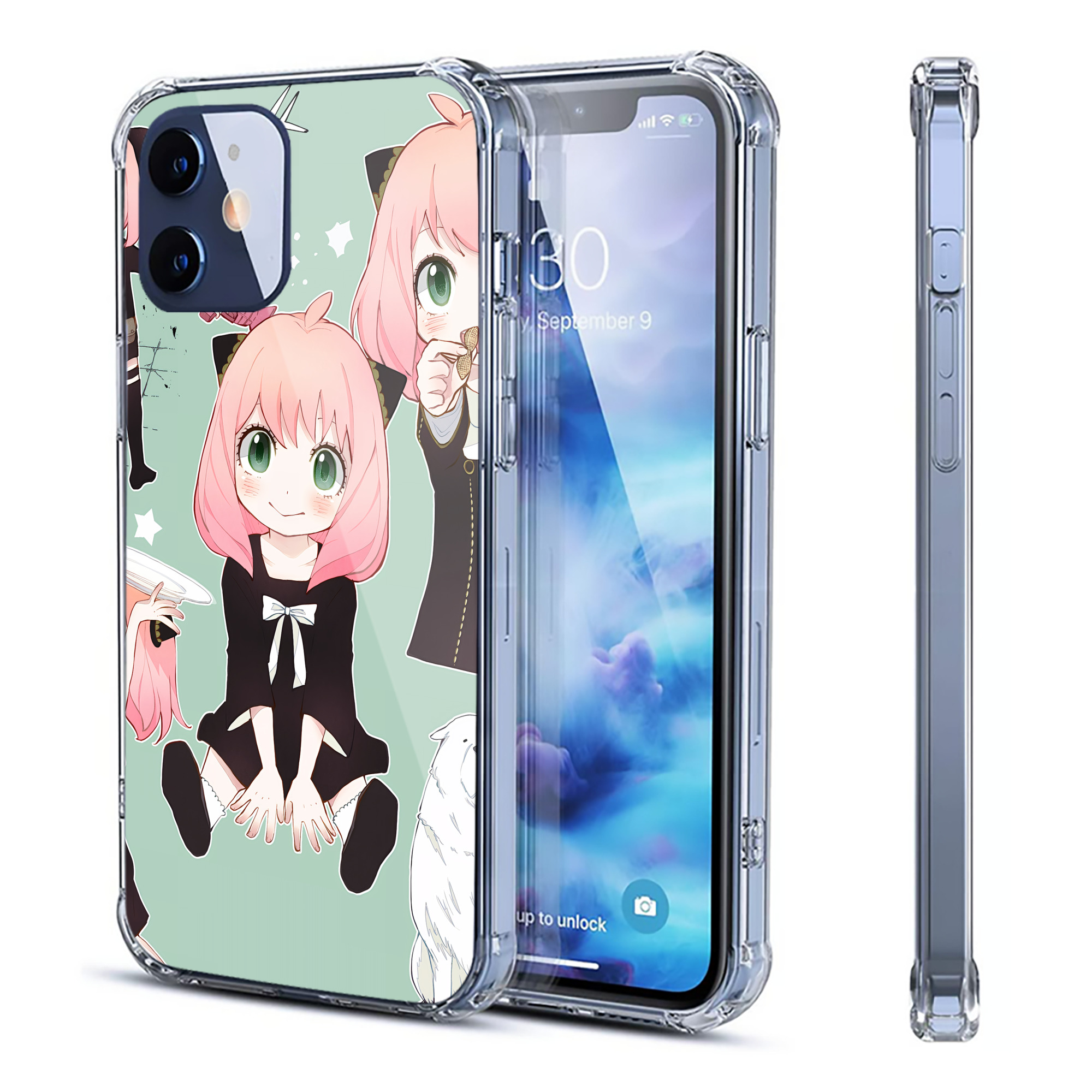 （画像用） SPY×FAMILY间谍家家酒 【iPhone 12シリーズ対応】透明スマホケース（クリアソフトケース）